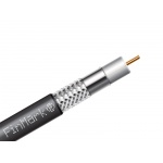 Коаксіальний телевізійний кабель біметал F660BV чорний 305м FinMark