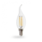 Лампа свiтлодiодна свічка на вітру 4W E14 4000K filament Feron LB-59 Cf37
