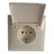 Розетка керамика с крышкой кремовая Sakura Lemanso LMR1119
