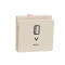 NU328344 Вимикач картковий з підсвісткою 2 модуля Schneider Electric Unica New бежевий