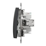 Одноклавішний перемикач Чорний Sedna Design Schneider Electric SDD114106