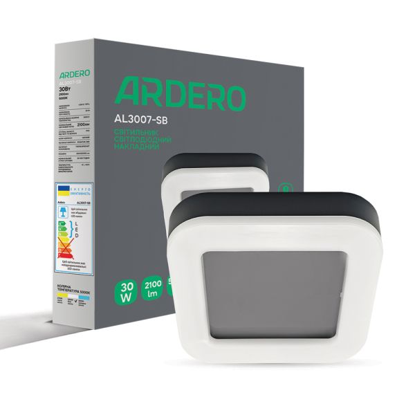 Светодиодный светильник Ardero AL3007-SB 30W 5000К IP65 черный