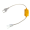 Кабель живлення для круглого неону 15x16mm та коннектор 2pin 220V