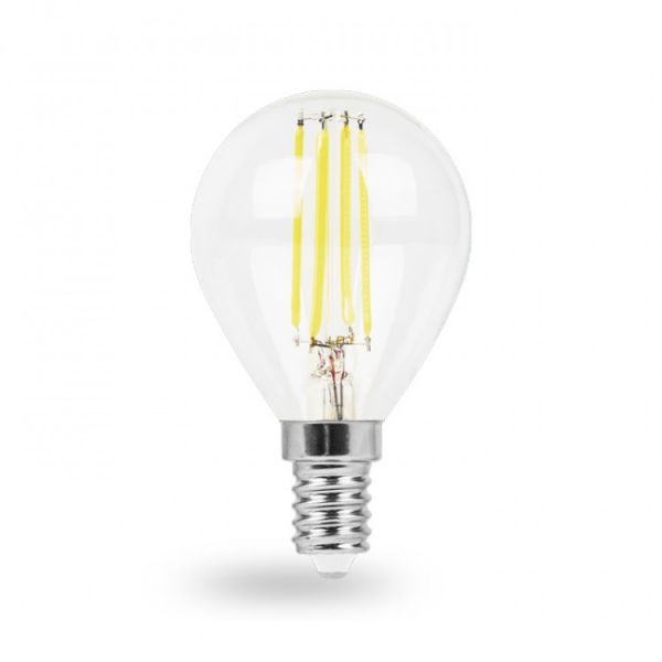 Лампа светодиодная 6W E14 4000K filament Feron LB-161 P45
