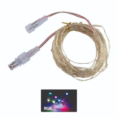 Вулична гірлянда світлодіодна вологозахищена Horoz Electric Montana RGB (можливе послідовне з'єднання)