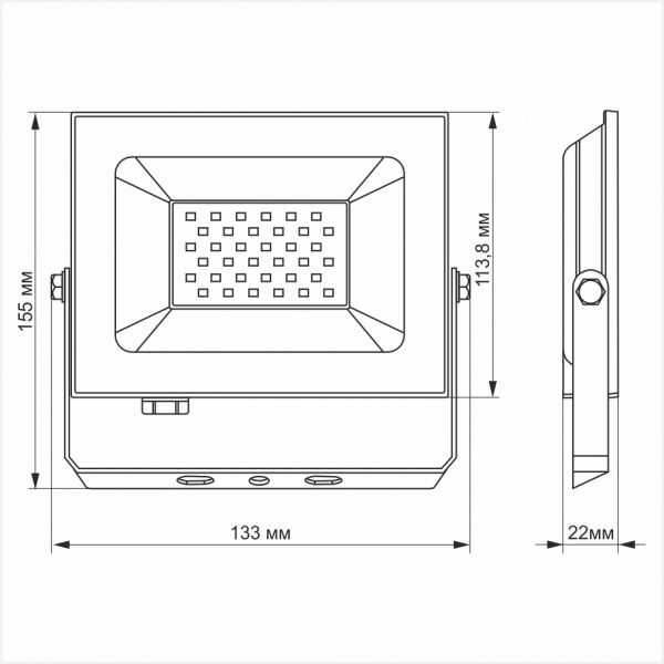 LED прожектор TITANUM TLF306 30W 6000K
