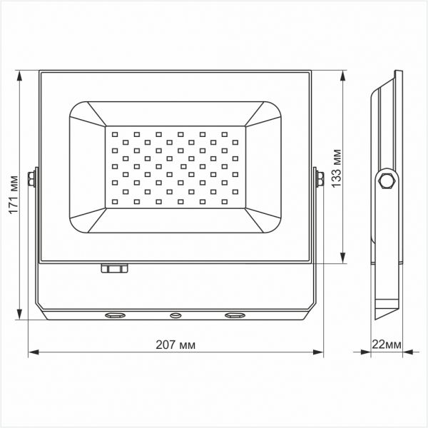 LED прожектор TITANUM TLF506 50W 6000K
