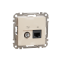 Розетка RJ45 категорія 6 UTP -TV Бежевий Sedna Design Schneider Electric SDD112469T