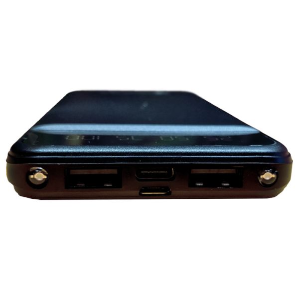 Power Bank 10000 mAh з ліхтариком type-c Чорний