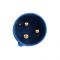 Вилка силовая 3x32/2P+PE /32 A /220 – 250 В /IP44 Electro House EH-PPL-332
