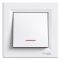 Кнопка с подсветкой белая Asfora Schneider Electric EPH1600121