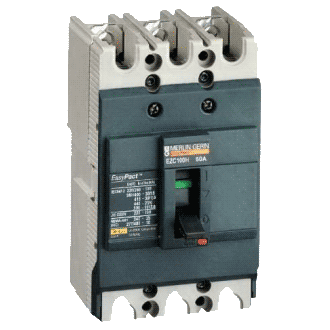 Автоматичний вимикач EZC100 18 KA/380 В 3П/3T 15кА 25A EasyPact Schneider Electric EZC100N3025