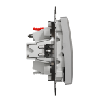 Двохклавішний кнопковий вимикач для жалюзі з електронний блокуванням, Sedna Design & Element, Алюміній,SDD113114, Schneider Electric