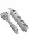 Удлинитель 3 гнезда + 2xUSB 5м с заземлением и кнопкой Lemanso LMK71001