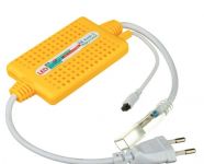 Адаптер 1300W IP67 з пультом для RGB світлодіодної стрічки 220V 12mm + коннектор 4pin