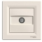 Розетка телевизионная TV конечная кремовая Asfora Schneider Electric EPH3200123 