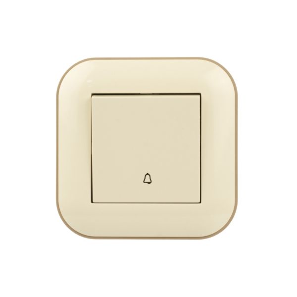 Кнопка дзвінка Ovivo Loft кремова+крафтова