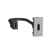 Розетка HDMI, 1 модуль алюминий NU343030 Schneider Electric