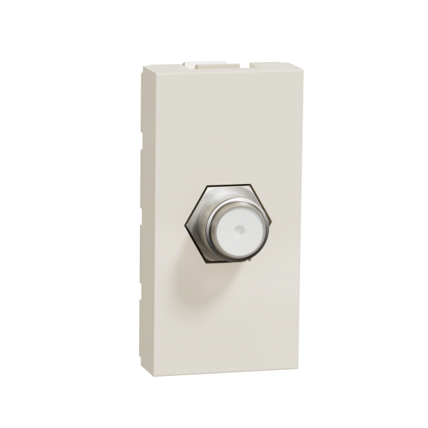 Розетка Coaxial F-type 1 модуль Schneider Electric Unica New бежевый