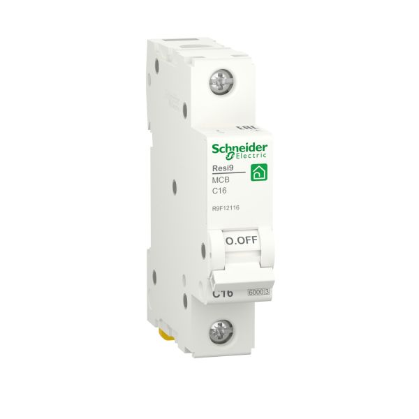 Автоматический выключатель 1P 16A C 6kA Schneider Electric Resi9 R9F12116