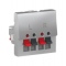 Аудиорозетка 2 модуля алюминий Schneider Electric Unica New