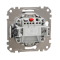 Одноклавішний вимикач з LED підсвіткою Алюміній Sedna Design Schneider Electric SDD113101L