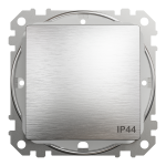 Одноклавішний перемикач IP44 Матовий алюміній Sedna Design Schneider Electric SDD270106