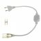 Кабель живлення до LED неону 8x16mm 220V + конектор 2pin