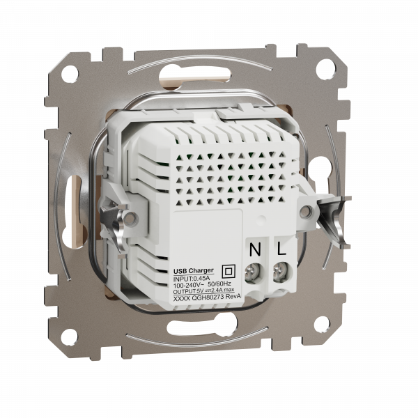 USB розетка тип A+C 2,4A Бежевий Sedna Design Schneider Electric SDD112402