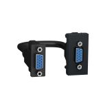 NU343254 Розетка HD15 female (VGA) 1 модуль антрацит