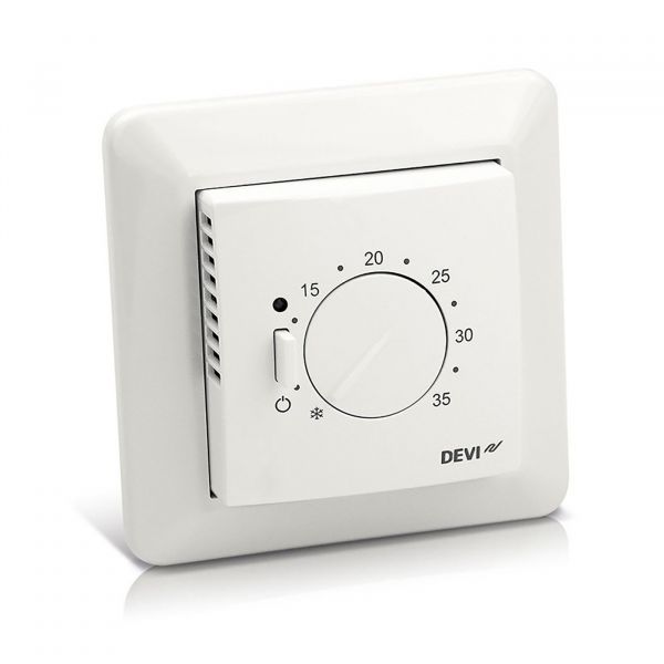 Терморегулятор DEVI 5-35 °C датчик °t воздуха и пола DEVIreg 532 белый 140F1037