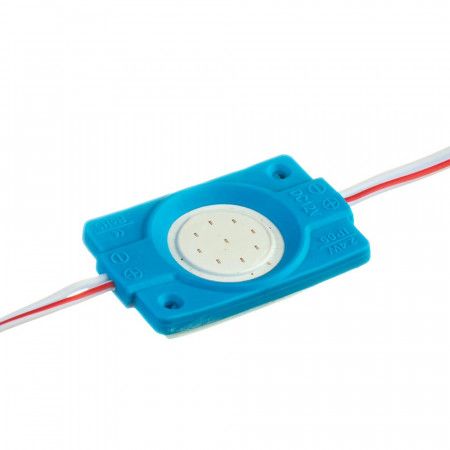 Светодиодный модуль круглый 12V COB 2,4Вт 1 диод IP65 Standart синий