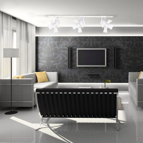 Трековый светодиодный светильник 30W 4000K белый Loft со шторками Feron AL110