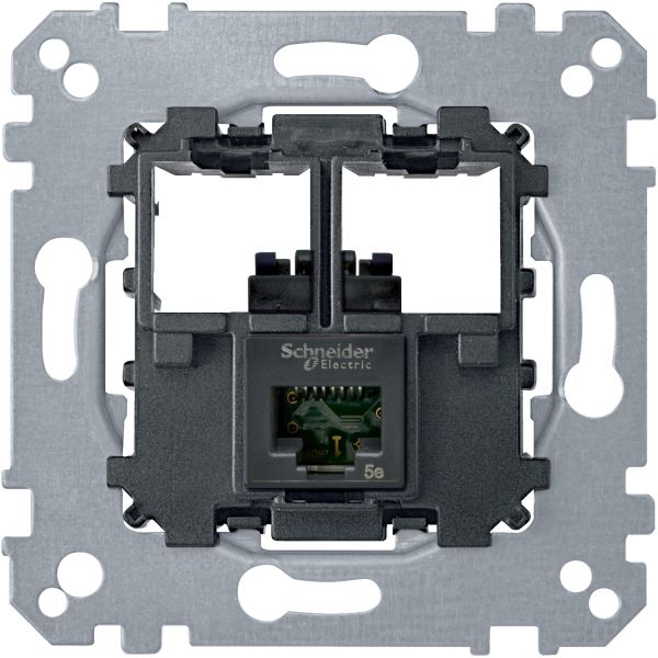 Механизм розетки 1хRJ45 6 категория UTP Merten MTN4576-0001