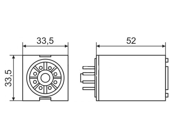 Реле проміжне MK2P DC 110В TAKEL
