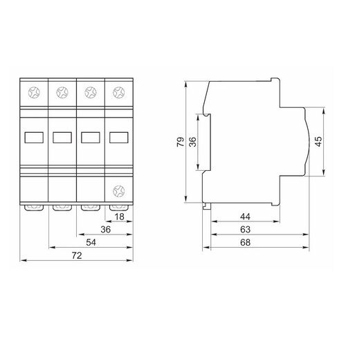 Разрядник ОПС1-D 1Р In=5kA Un=230B Im=10kA ІЕК (MOP20-1-D)