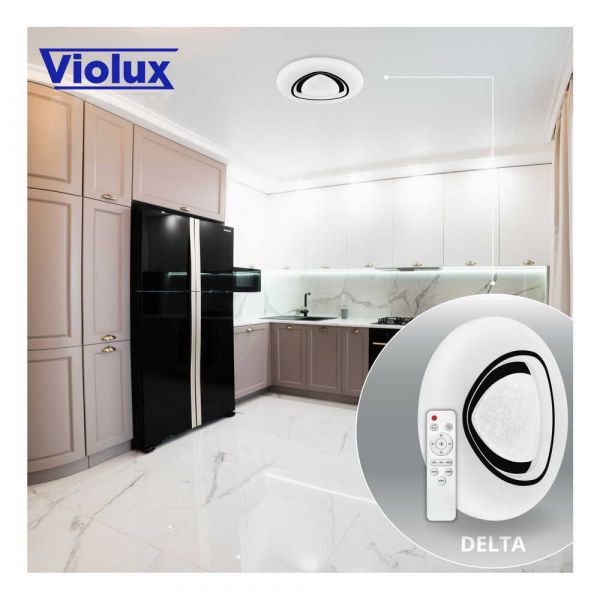 Светильник с пультом Smart LED Violux Delta 60W 3000-6000K Круг 500мм