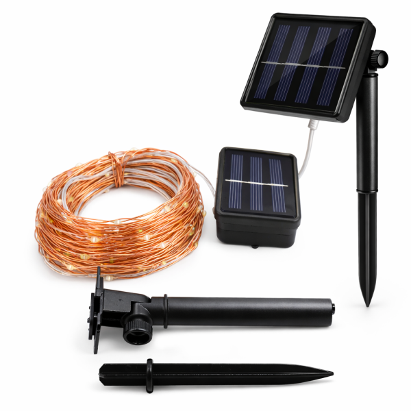 Світлодіодна гірлянда Glauber SOLAR WIRE 5м 8 режимів теплий білий