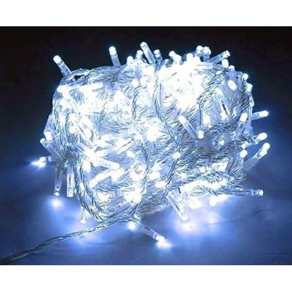 Уличная гирлянда Velmax V-SSL линейная 100LED 7500К IP65 прозрачный кабель 10м