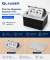 Розетка встраиваемая выдвижная в стол Glauber PopUp 2x220V серебристая (GLB-PU-2-S)