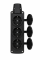 Колодка каучуковая Glauber Rubber Pro 3 гнезда 16A черная (GLB-RP-B3)