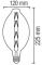 Лампа свiтлодiодна 8W E27 2200K filament Horoz ENIGMA Amber