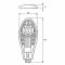 Светильник уличный облегченный COB 50W 6000K EUROLAMP LED