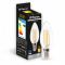 Лампа светодиодная свеча 4W E14 2700K filament Feron LB-58 C37