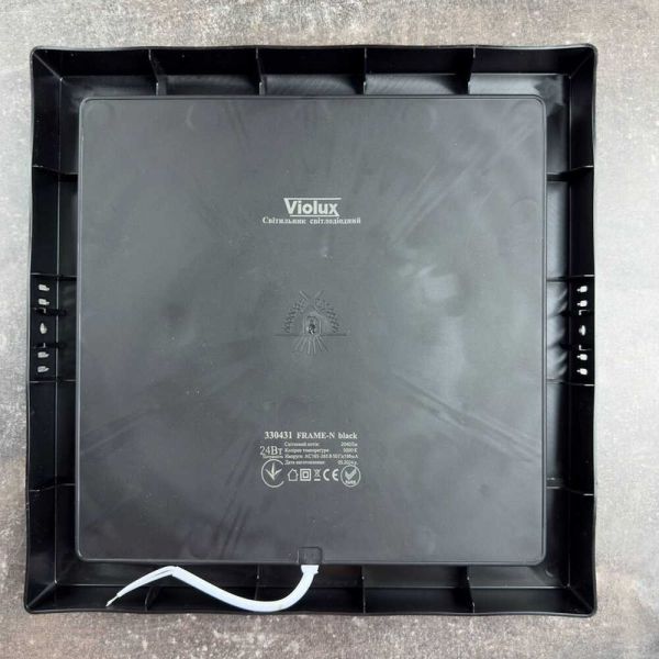 Світильник Led накладний Violux Frame-N 24W 5000K квадрат 220V IP20 чорний