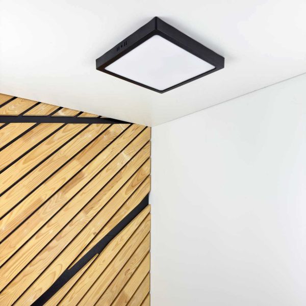 Світильник Led накладний Violux Frame-N 24W 5000K квадрат 220V IP20 чорний