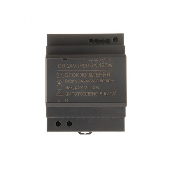 Блок живлення на DIN-рейку 24V 120Вт 5А IP20 Premium