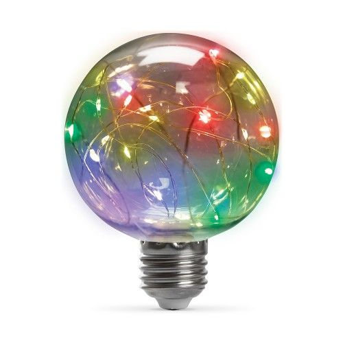 Лампа светодиодная 1W E27 RGB Feron LB-381 G80