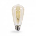 Лампа светодиодная 4W E27 2700K золото Feron LB-764 St64 EDISON