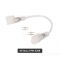 Кабель живлення до LED неону 8x16mm 220V + конектор 2pin